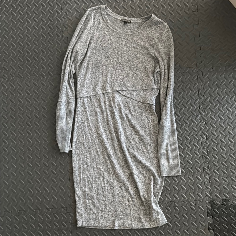 Express Grey Sweater Dress